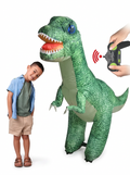 RC Aufblasbarer Dinosaurier | Ferngesteuertes Lauf-Dino-Spielzeug