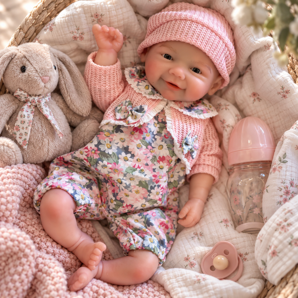 Realistische Silikon-Reborn-Babypuppe – 13 Zoll, Handgefertigt, Lebensecht