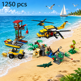 Dschungel-Explorer-Hubschrauber Bausteinset – Baukasten für Kinder Miniaturbild 3
