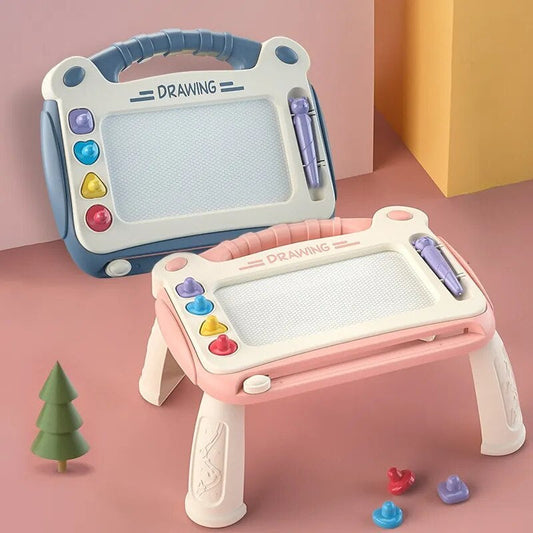 Magnetisches Zeichenbrett für Kinder in Pink mit Tragegriff