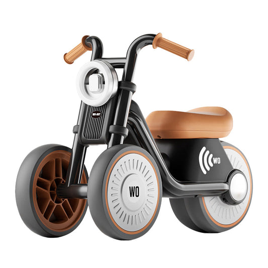 Kinder-Laufrad im Motorrad-Design, Moosgrün