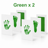 Baby Hand- und Fußabdruck-Set – Tintenfreies Stempelkissen zum Andenken Miniaturbild 6