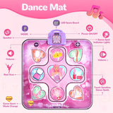 Interaktive Kinder-Tanzmatte – Pinke Musik-Spielmatte mit Punktesystem Miniaturbild 2