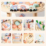 10-in-1 Holz-Montessori-Aktivitätstisch für Kleinkinder Miniaturbild 3