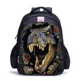 3D-Dinosaurier-Kinderrucksack – Wasserdichte Schultasche Miniaturbild 2