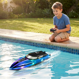 RC Speedboot mit LED-Beleuchtung für Kinder Miniaturbild 5