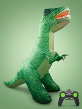 RC Aufblasbarer Dinosaurier | Ferngesteuertes Lauf-Dino-Spielzeug Miniaturbild 6