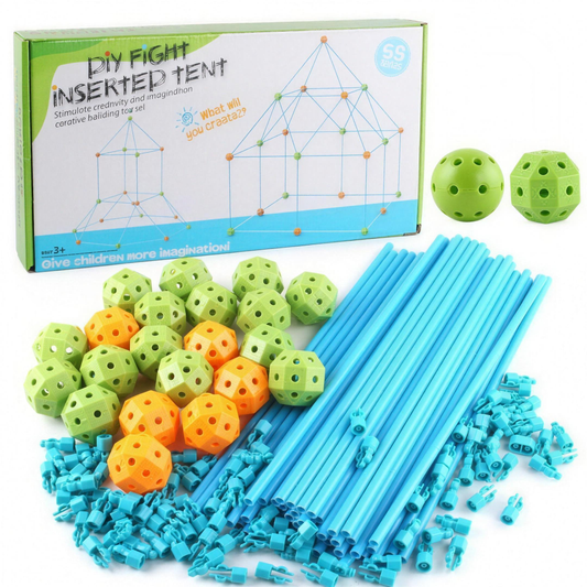 DIY-Zelt gebaut mit dem Starter-Set – 68 Teile