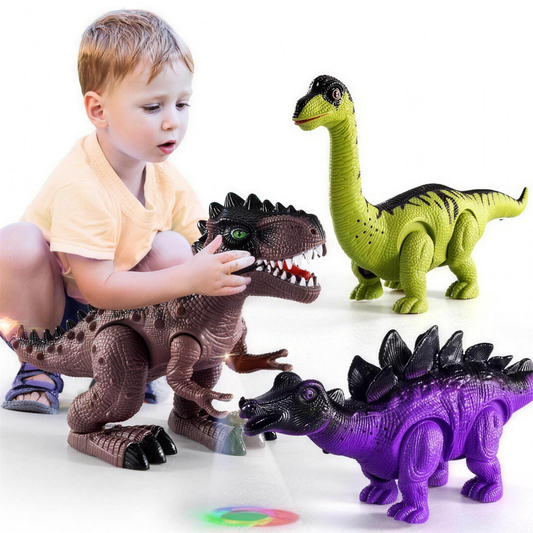 Elektronisches Lauf-Dinosaurier-Spielzeug mit leuchtenden Augen