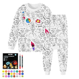 DIY-Ausmal-Pyjama-Set für Kinder – 8 Muster zum Selbstgestalten Miniaturbild 1