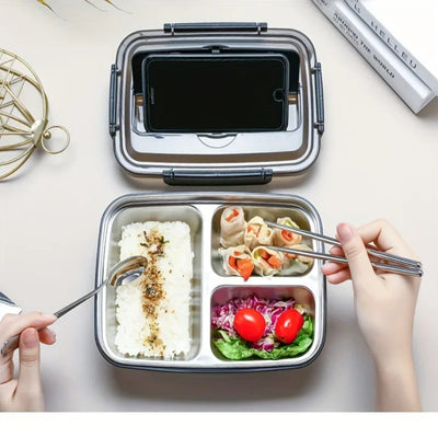 Edelstahl-Bento-Lunchbox – Auslaufsicher, BPA-frei