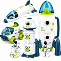 Weltraummissions-Spielset – Rakete, Space Shuttle, Raumstation & Astronauten-Figuren