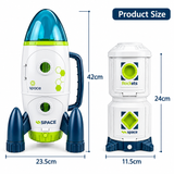 Weltraummissions-Spielset – Rakete, Space Shuttle, Raumstation & Astronauten-Figuren Miniaturbild 1