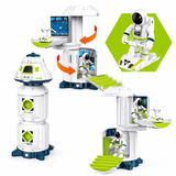 Weltraummissions-Spielset – Rakete, Space Shuttle, Raumstation & Astronauten-Figuren Miniaturbild 3