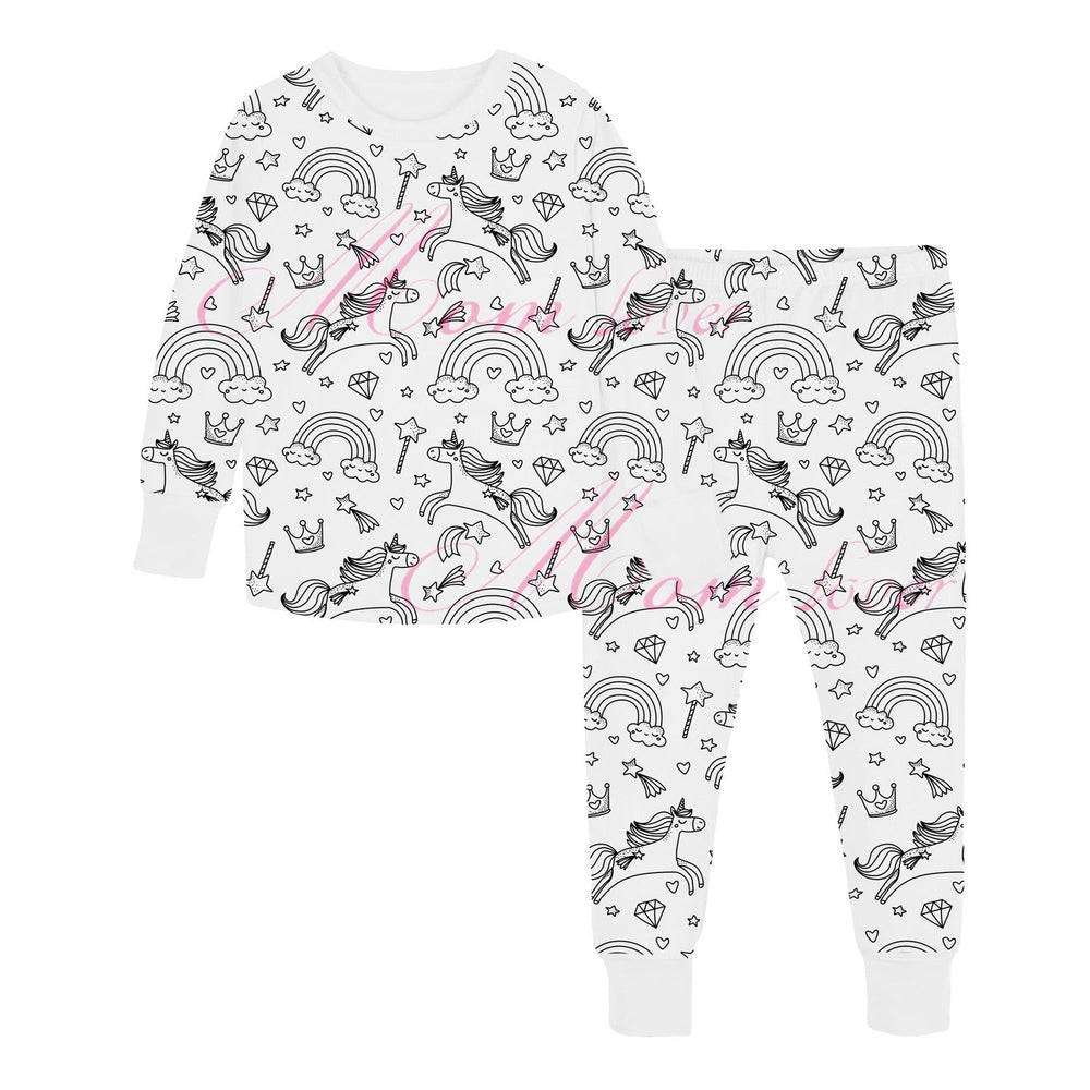 DIY-Ausmal-Pyjama-Set für Kinder – 8 Muster zum Selbstgestalten